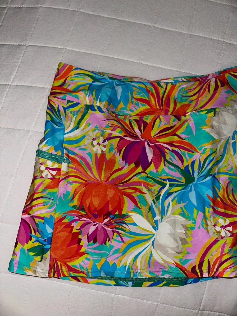 Floral Multi-Color Women's Swim Coverup Skirt